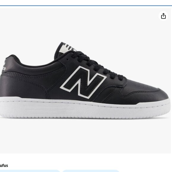 New Balance Unisex-Adult BB480 V1 Sneaker, Black/White - Picture 1 of 4